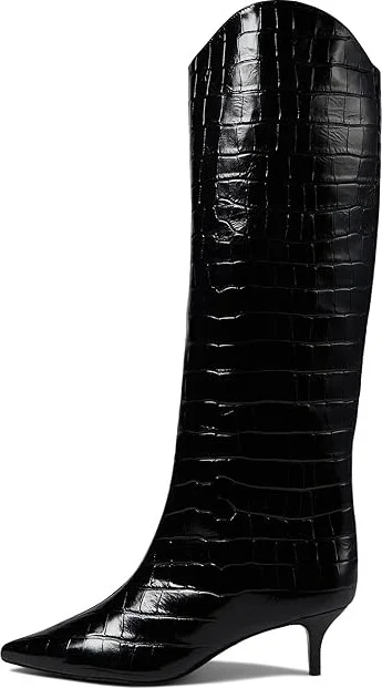 Schutz Maryana Lo Women's Pull-on Boots Black : 5 M, Leather - Image 5