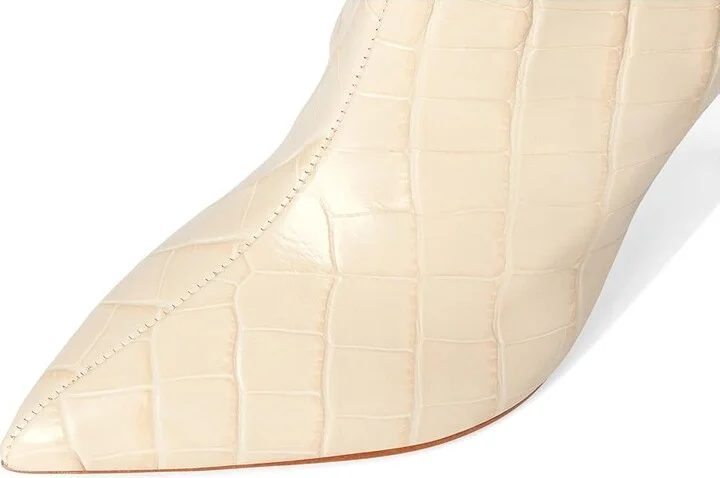 Schutz Maryana Wide Women's Boots Eggshell : 7 M, Leather - Image 2