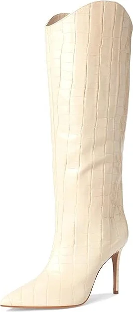 Schutz Maryana Wide Women's Boots Eggshell : 7 M, Leather - Image 5