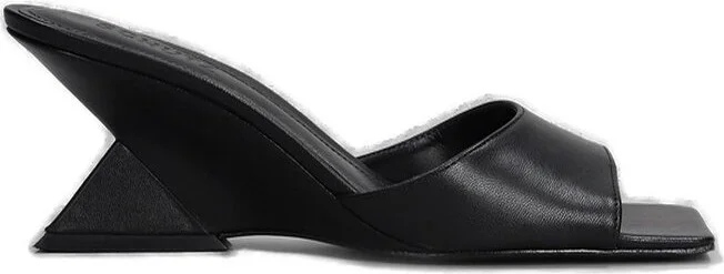 Schutz Mid Heel Mule Sandals