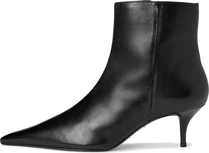 Schutz Mikki Mid Women's Shoes Black 5 : 10.5 M, Suede - Image 6