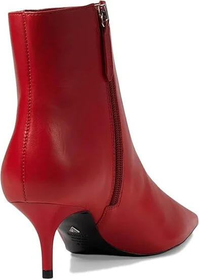 Schutz Mikki Mid Women's Shoes Flame Scarlet : 5 M, Suede - Image 4
