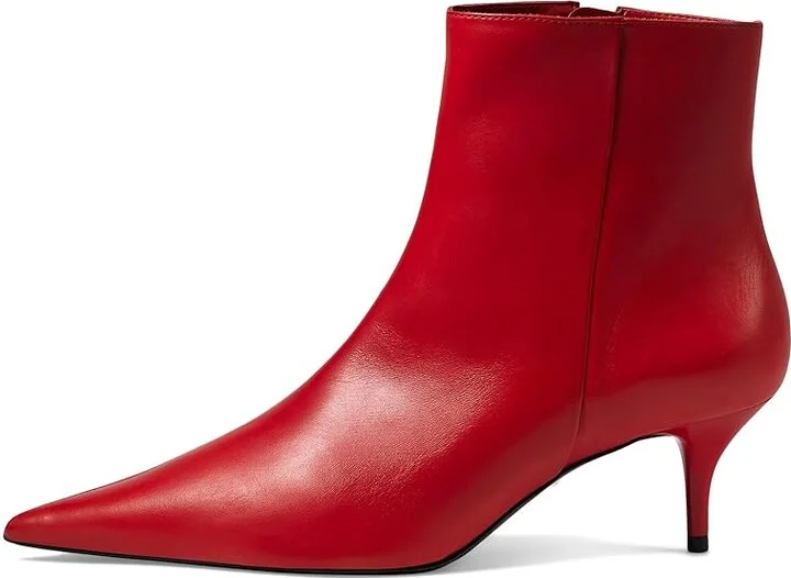 Schutz Mikki Mid Women's Shoes Flame Scarlet : 5 M, Suede - Image 5