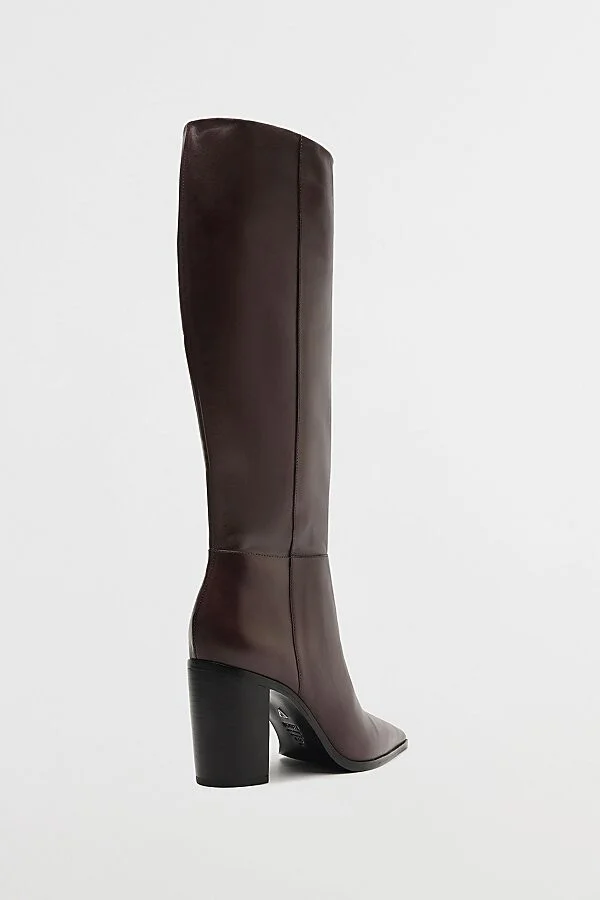 Schutz Mikki Up Block Knee-High Boot in Black - Image 8