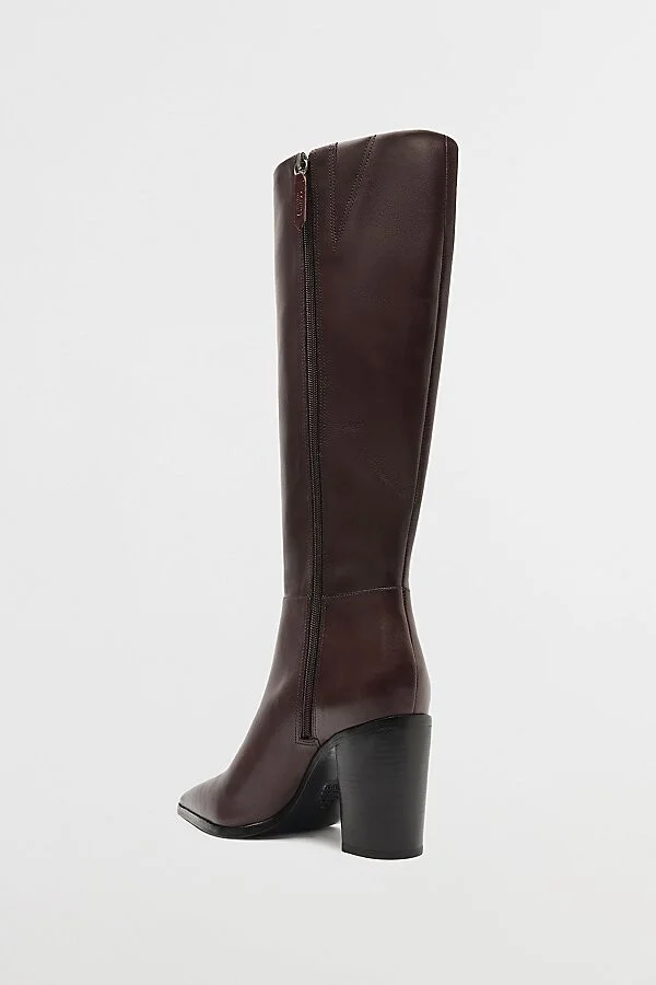 Schutz Mikki Up Block Knee-High Boot in Black - Image 9