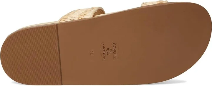 Schutz Naomi Women's Wedge Shoes Natural Nibs : 6 M, Leather - Image 3