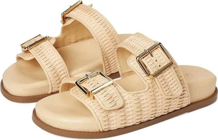 Schutz Naomi Women's Wedge Shoes Natural Nibs : 6 M, Leather