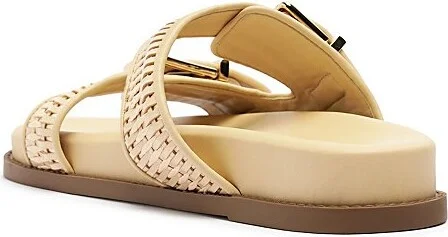 Schutz Naomi Woven Slide in Brown - Image 6