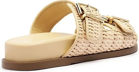Schutz Naomi Woven Slide in Brown - Image 7