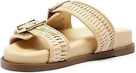 Schutz Naomi Woven Slide in Brown - Image 8