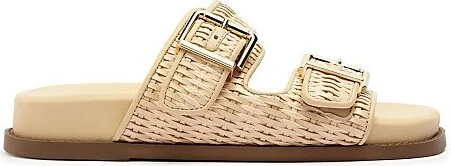Schutz Naomi Woven Slide in Brown - Image 9