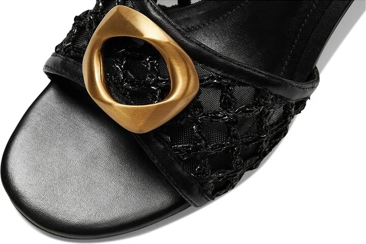 Schutz Olga Kitten Embroidery Women's Wedge Shoes Black 5 : 9.5 M, Leather - Image 7