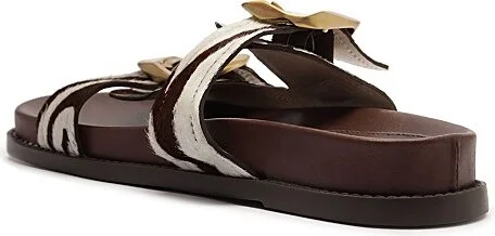 Schutz Olga Sporty Buckle Sandal in Off Brown - Image 2