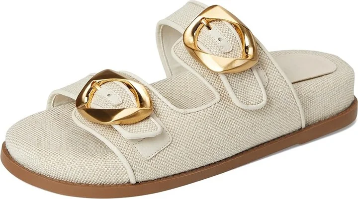 Schutz Olga Sporty Women's Sandals Oyster : 8.5 M, Leather/Rubber - Image 5