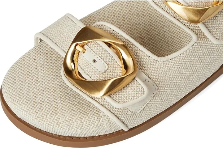 Schutz Olga Sporty Women's Sandals Oyster : 8.5 M, Leather/Rubber - Image 7