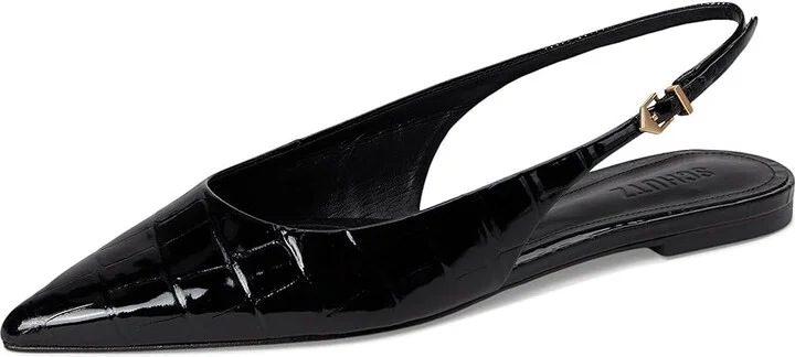 Schutz Paola Ballet Women's Dress Flat Shoes Black : 7 M, Leather - Image 5