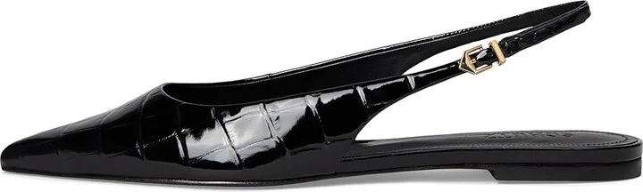 Schutz Paola Ballet Women's Dress Flat Shoes Black : 7 M, Leather - Image 6