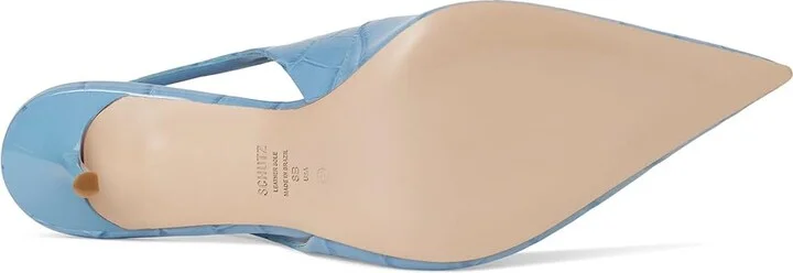 Schutz Paola High Women's Heels Riviera Blue : 5 M, Leather - Image 3