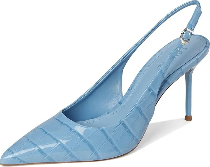 Schutz Paola High Women's Heels Riviera Blue : 5 M, Leather - Image 5