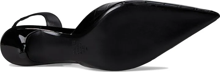 Schutz Paola Mid High Women's Heels Black : 8 M, Leather - Image 3