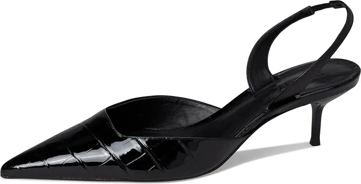 Schutz Paola Mid High Women's Heels Black : 8 M, Leather - Image 5