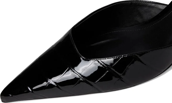 Schutz Paola Mid High Women's Heels Black : 8 M, Leather - Image 7