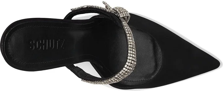 Schutz Pearl Curve High Women's Heels Black : 8.5 M, Leather - Image 2