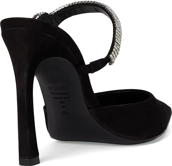 Schutz Pearl Curve High Women's Heels Black : 8.5 M, Leather - Image 4