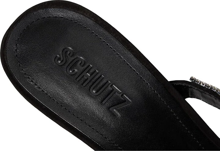 Schutz Pearl Curve High Women's Heels Black : 8.5 M, Leather - Image 7