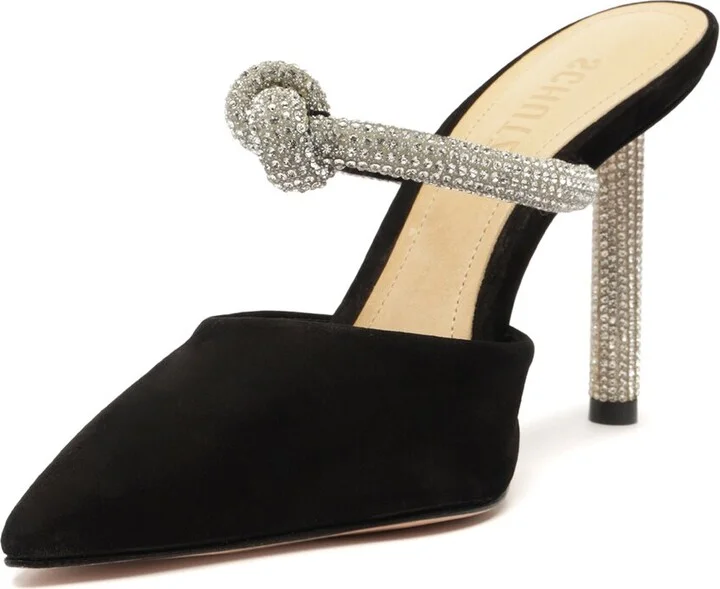 Schutz Pearl Glam Heel Nubuck Mule - Image 2