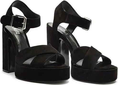 Schutz Penelope Women's Sandals Black : 9.5 M, Leather