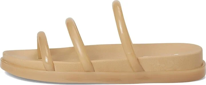 Schutz Polly Sporty Women's Wedge Shoes Bege Cuban Sand : 6.5 M, Synthetic - Image 6