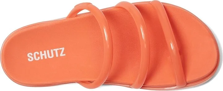 Schutz Polly Sporty Women's Wedge Shoes Laranja Lemos : 10 M, Synthetic - Image 2