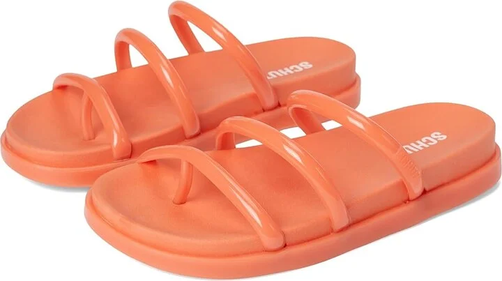 Schutz Polly Sporty Women's Wedge Shoes Laranja Lemos : 10 M, Synthetic