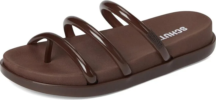 Schutz Polly Sporty Women's Wedge Shoes Marrom Chocolate Bar : 8 M, Synthetic - Image 5