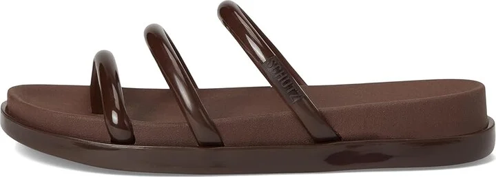 Schutz Polly Sporty Women's Wedge Shoes Marrom Chocolate Bar : 8 M, Synthetic - Image 6