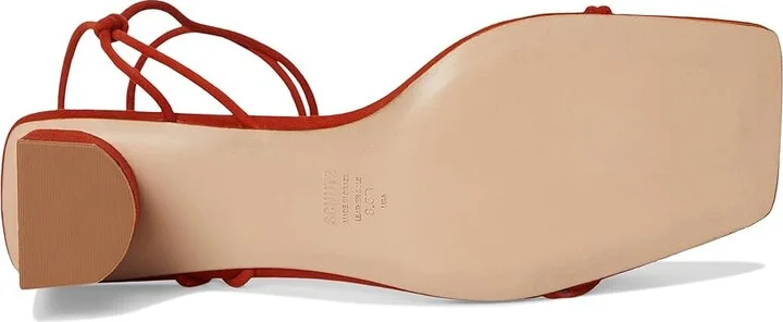 Schutz Pompeii Mid Women's Sandals Sunset Ochre : 5 M, Leather - Image 3