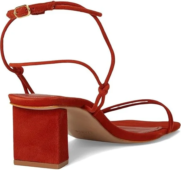 Schutz Pompeii Mid Women's Sandals Sunset Ochre : 5 M, Leather - Image 4
