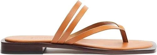 Schutz Rania Flat Women's Sandals Cuoio Brown : 6 M, Leather - Image 5