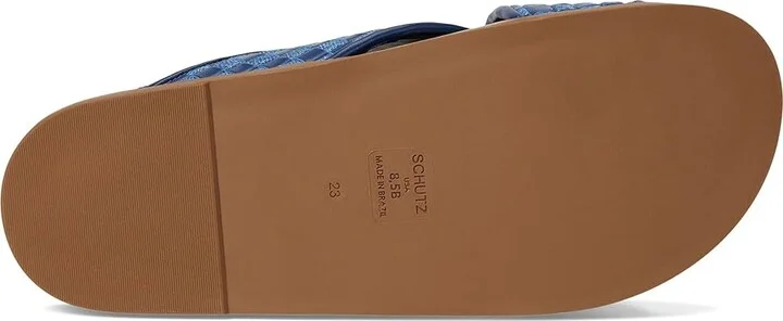 Schutz Ruby Sporty Women's Wedge Shoes Infinite Blue : 8.5 M, Leather - Image 3