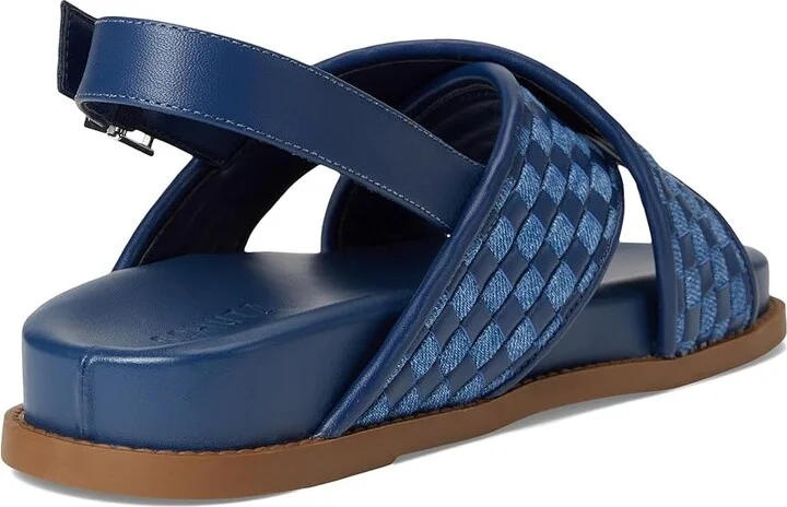 Schutz Ruby Sporty Women's Wedge Shoes Infinite Blue : 8.5 M, Leather - Image 4