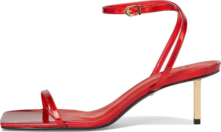 Schutz Sam Mid Women's Sandals Red Berry : 5.5 M, Leather - Image 6