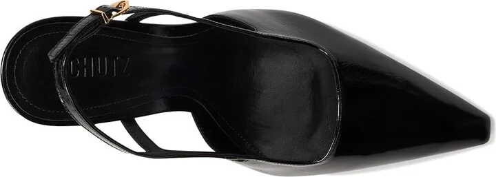 Schutz Sophia High Women's Heels Black : 9.5 M, Leather - Image 2