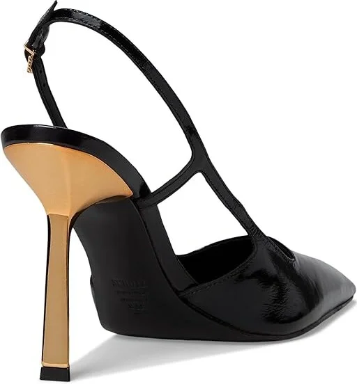 Schutz Sophia High Women's Heels Black : 9.5 M, Leather - Image 4