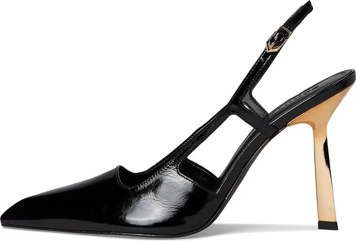 Schutz Sophia High Women's Heels Black : 9.5 M, Leather - Image 6
