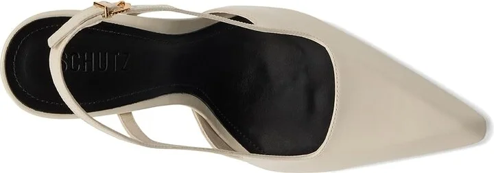 Schutz Sophia High Women's Heels Sugar White : 7 M, Leather - Image 2