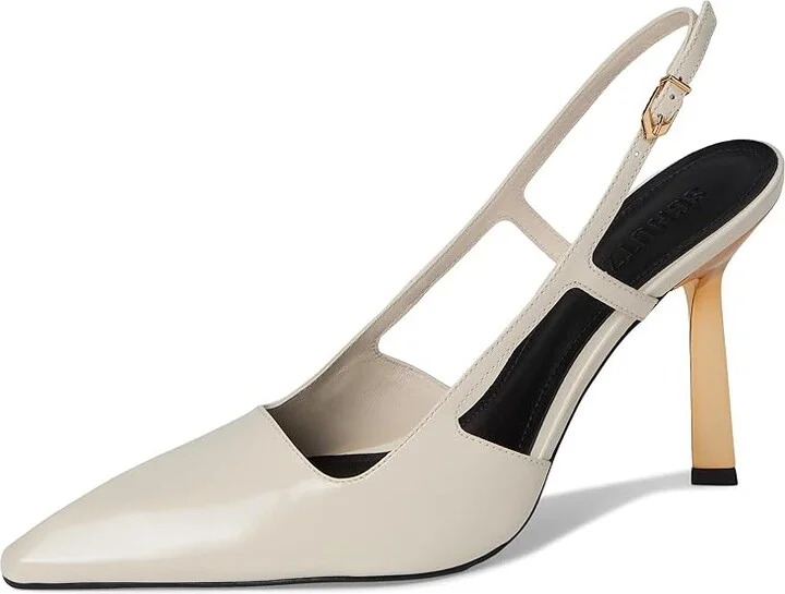 Schutz Sophia High Women's Heels Sugar White : 7 M, Leather - Image 5