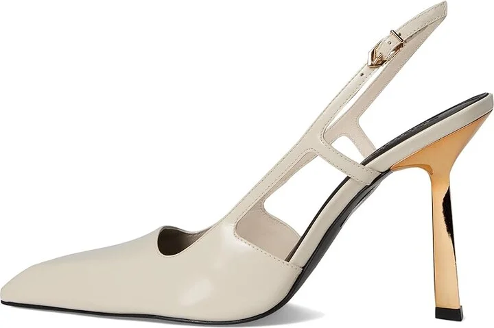 Schutz Sophia High Women's Heels Sugar White : 7 M, Leather - Image 6