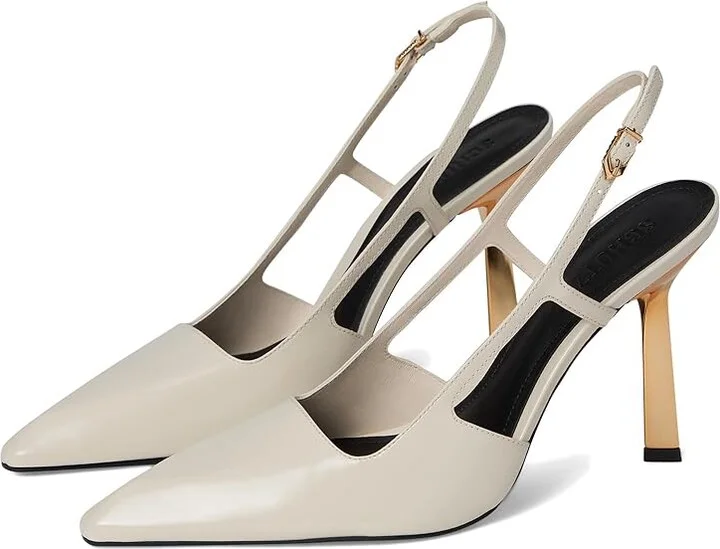 Schutz Sophia High Women's Heels Sugar White : 7 M, Leather