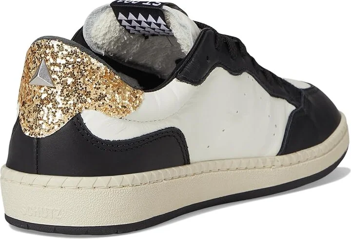 Schutz St 001 Women's Shoes White/Black/Prata/Platina : 5 M, Leather - Image 4